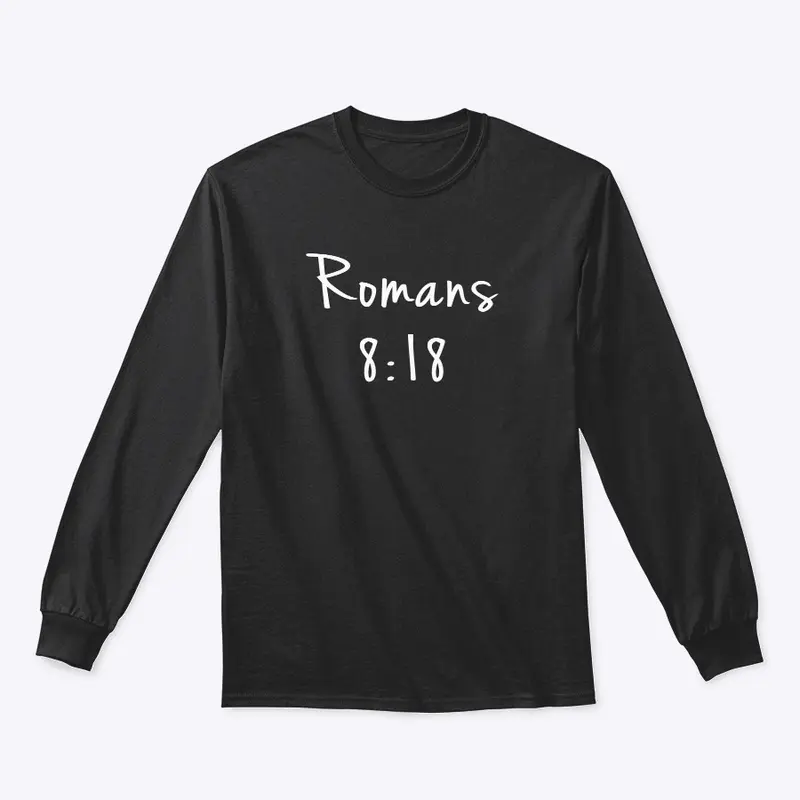 Romans 8:18 Long sleeve Black