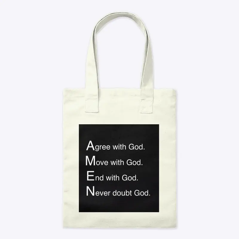 AMEN bag (light background)